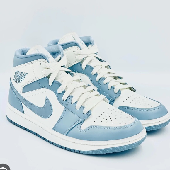 Jordan Shoes Womens Air Jordan Mid University Blue Poshmark